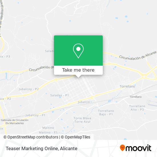 Teaser Marketing Online map