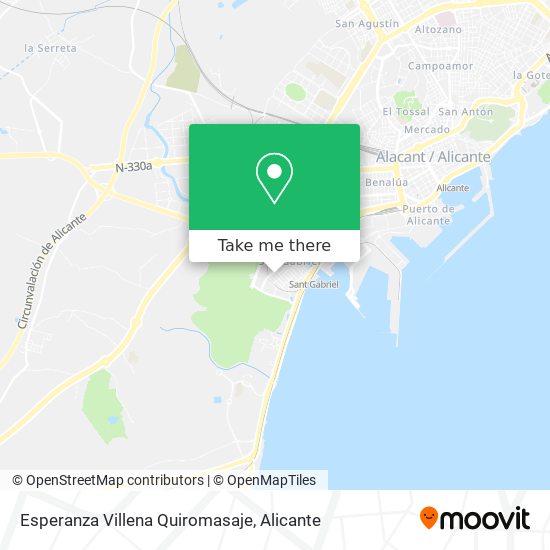 Esperanza Villena Quiromasaje map