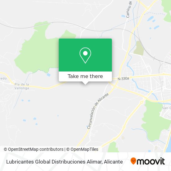 Lubricantes Global Distribuciones Alimar map