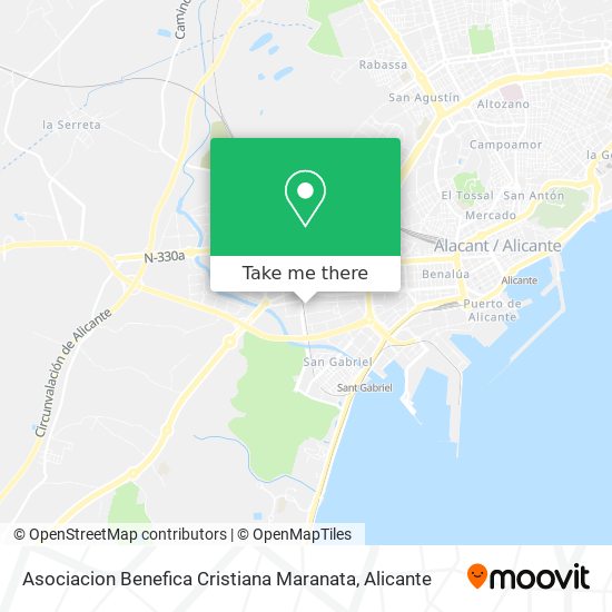 Asociacion Benefica Cristiana Maranata map