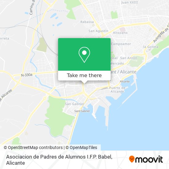 Asociacion de Padres de Alumnos I.F.P. Babel map