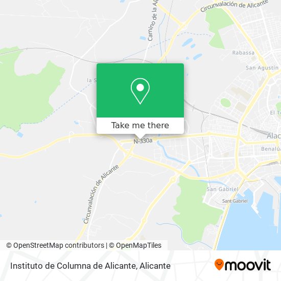 Instituto de Columna de Alicante map