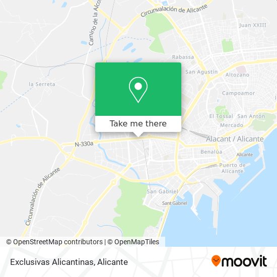 Exclusivas Alicantinas map