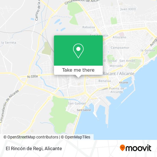 El Rincón de Regi map