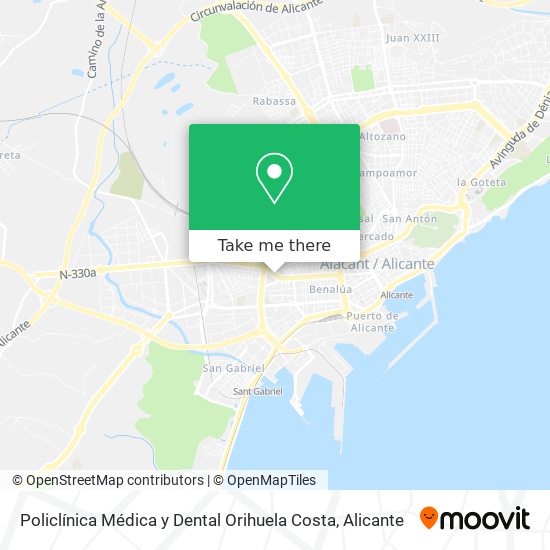 Policlínica Médica y Dental Orihuela Costa map