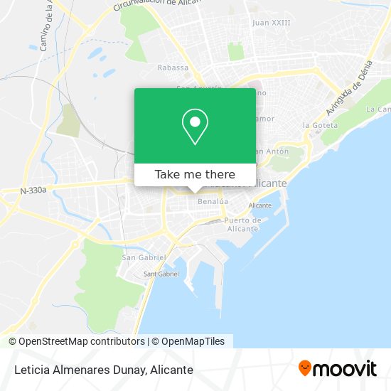Leticia Almenares Dunay map