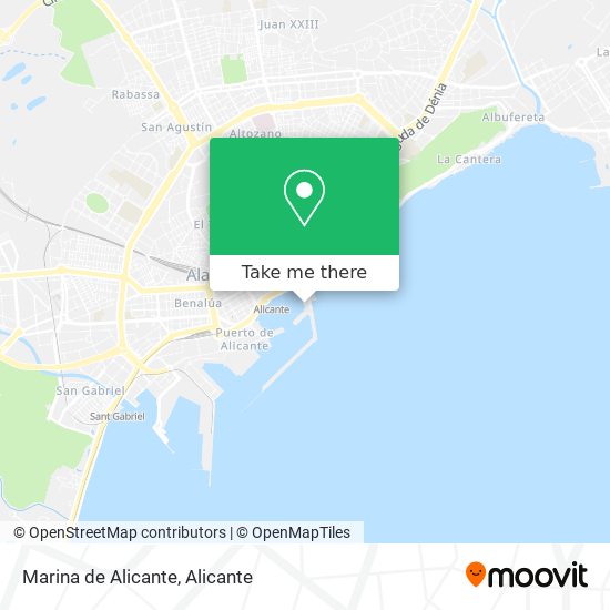 mapa Marina de Alicante