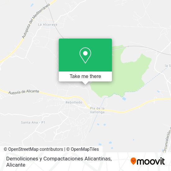 Demoliciones y Compactaciones Alicantinas map
