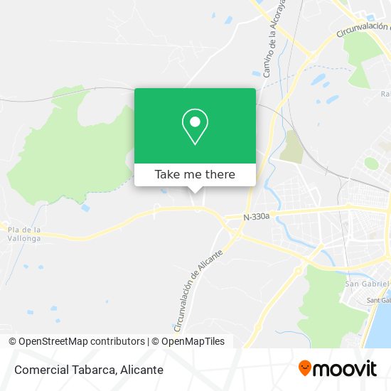 Comercial Tabarca map