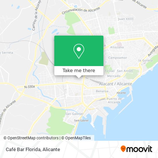 Café Bar Florida map