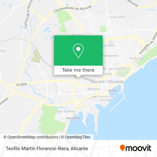 Teofilo Martin Florencio Riera map