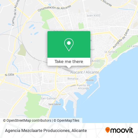 Agencia Mezclaarte Producciones map