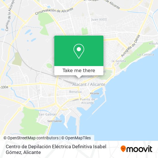 Centro de Depilación Eléctrica Definitiva Isabel Gómez map
