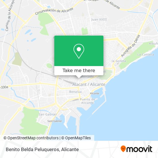 Benito Belda Peluqueros map