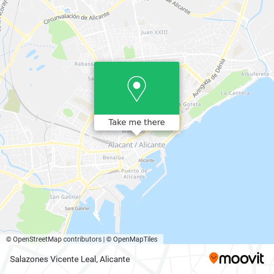 Salazones Vicente Leal map