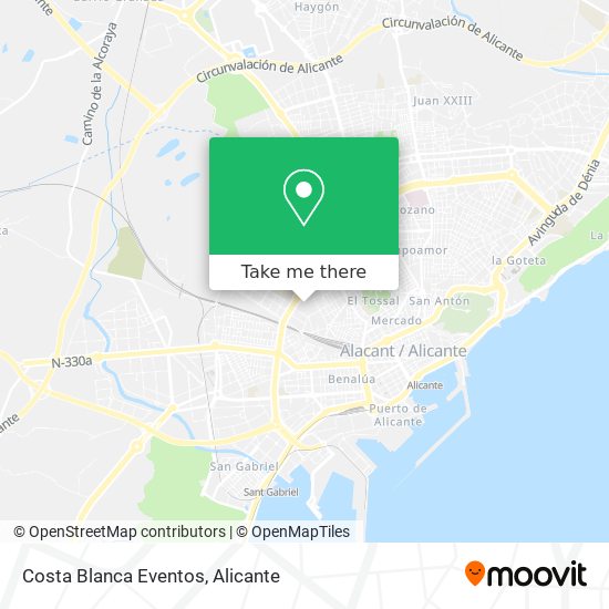 Costa Blanca Eventos map