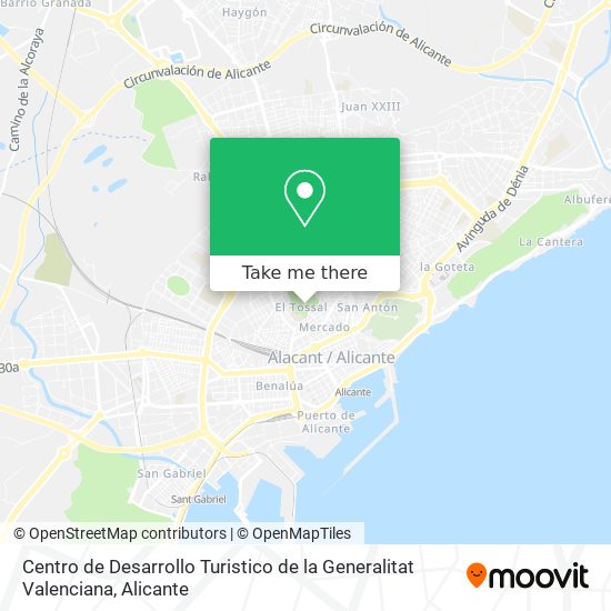 Centro de Desarrollo Turistico de la Generalitat Valenciana map
