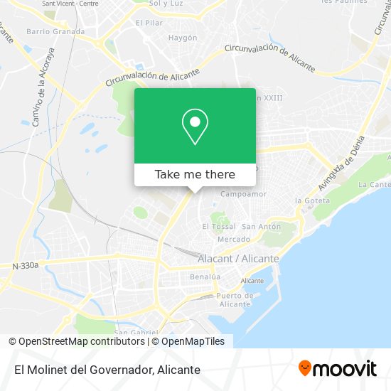 El Molinet del Governador map