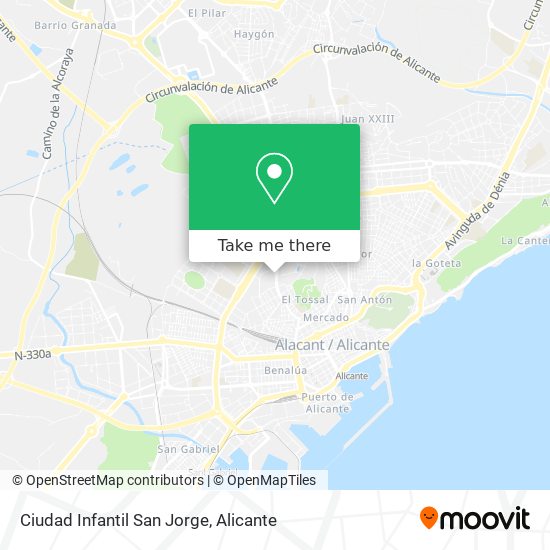 Ciudad Infantil San Jorge map