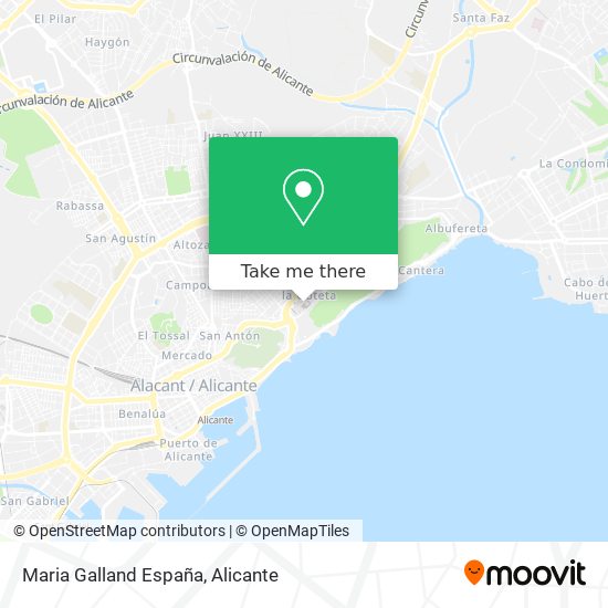Maria Galland España map