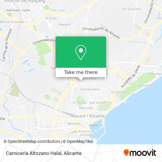 Carnicería Altozano Halal map