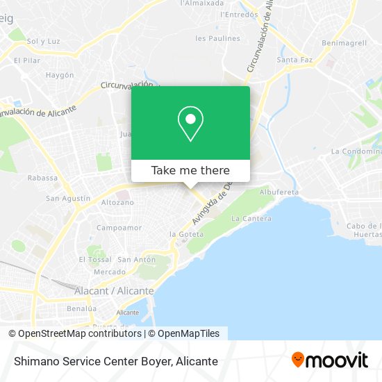 Shimano Service Center Boyer map