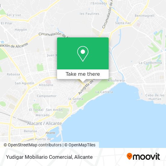 Yudigar Mobiliario Comercial map
