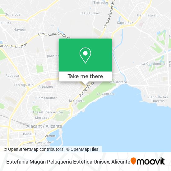 Estefania Magán Peluqueria Estética Unisex map