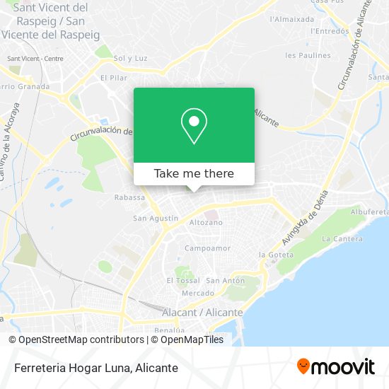 Ferreteria Hogar Luna map