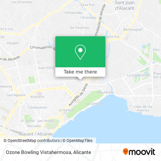 Ozone Bowling Vistahermosa map