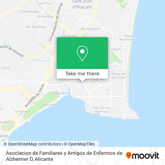 Asociacion de Familiares y Amigos de Enfermos de Alzheimer D map