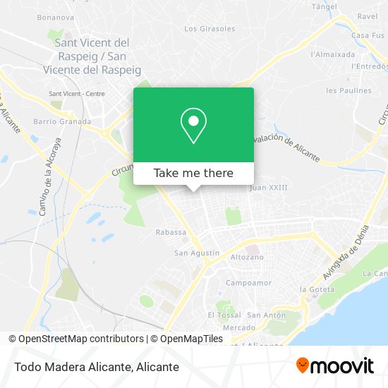 mapa Todo Madera Alicante