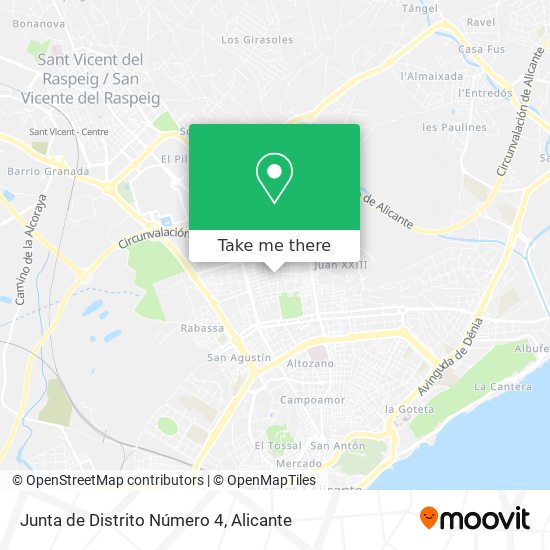 Junta de Distrito Número 4 map