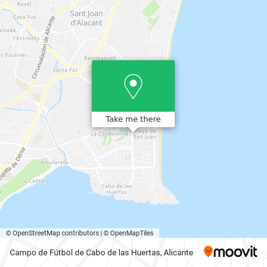 Campo de Fútbol de Cabo de las Huertas map