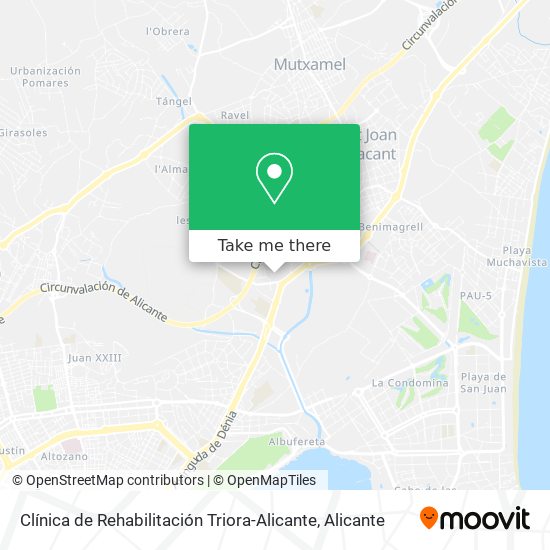 Clínica de Rehabilitación Triora-Alicante map