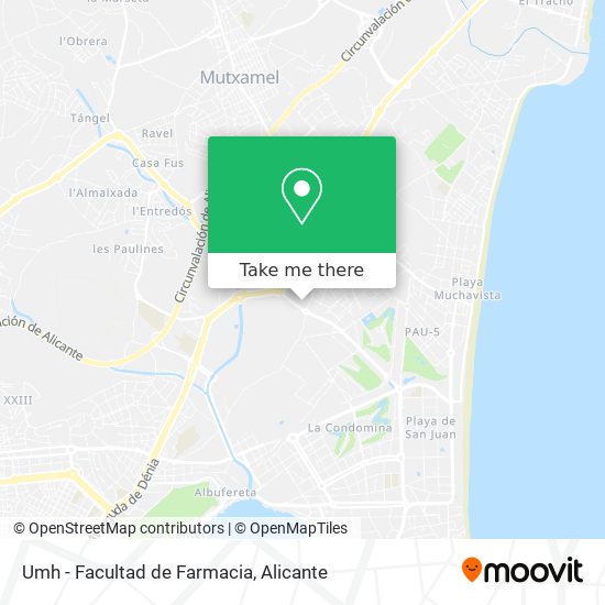 Umh - Facultad de Farmacia map