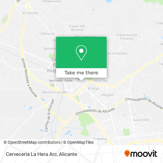 Cerveceria La Hera Arc map