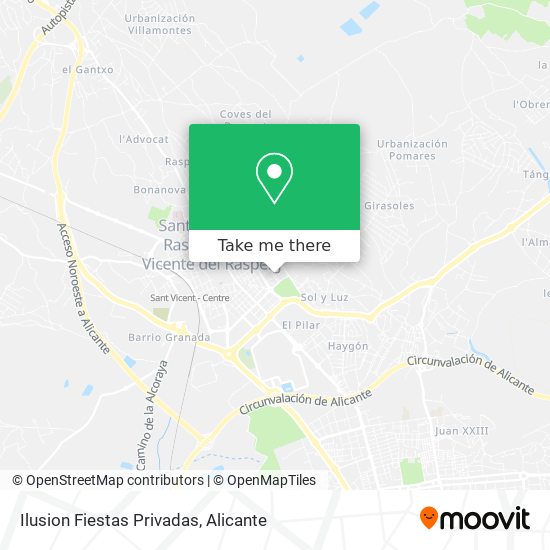 Ilusion Fiestas Privadas map