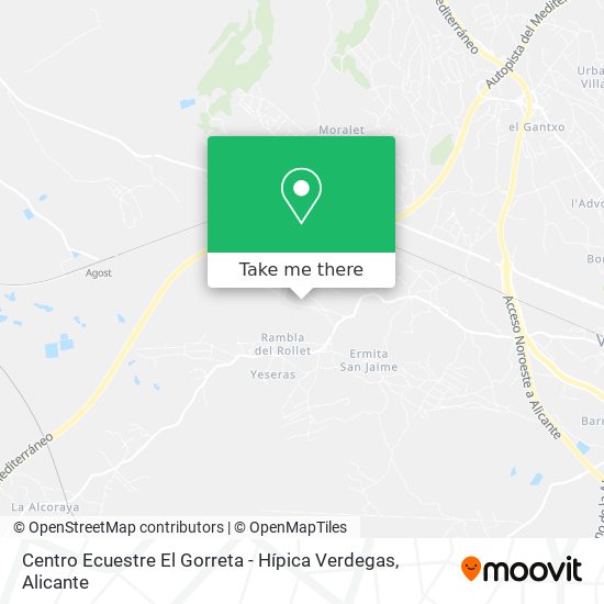 Centro Ecuestre El Gorreta - Hípica Verdegas map