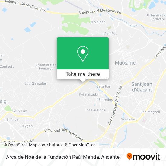 Arca de Noé de la Fundación Raúl Mérida map