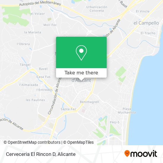 Cerveceria El Rincon D map
