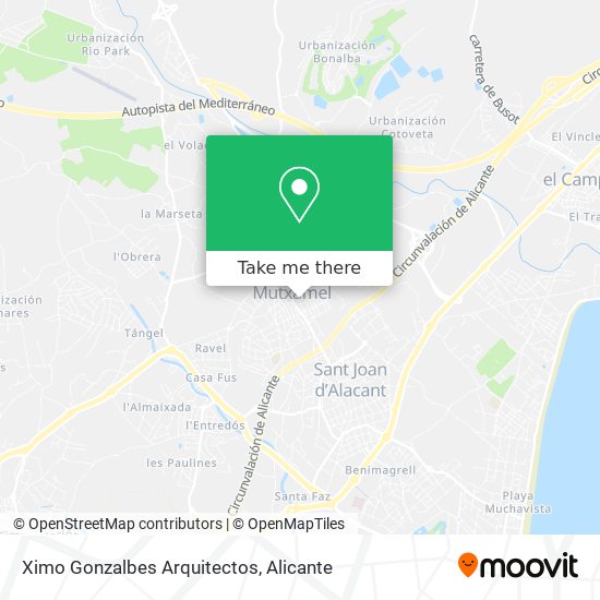 Ximo Gonzalbes Arquitectos map