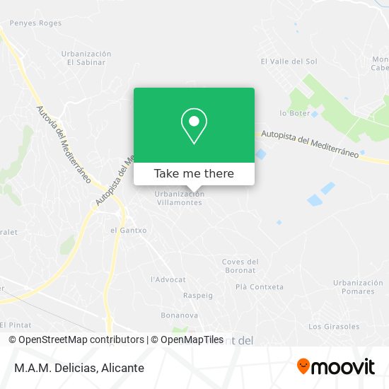 mapa M.A.M. Delicias