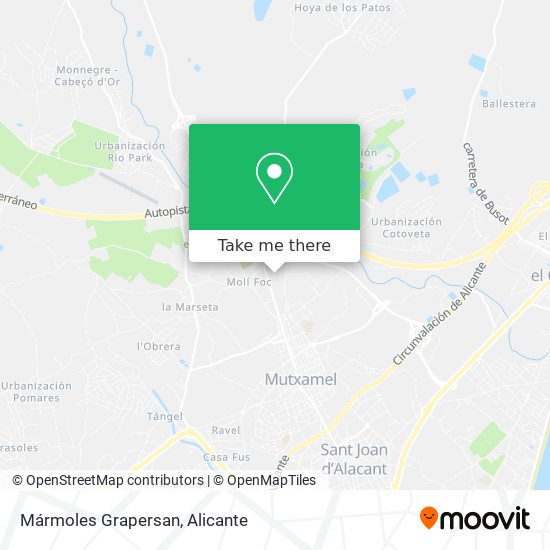 Mármoles Grapersan map