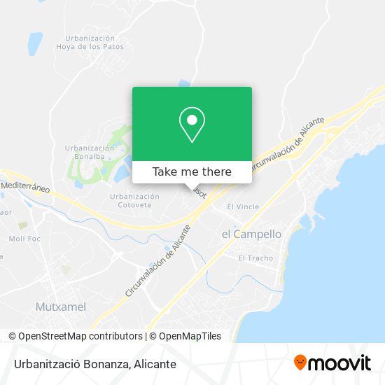 Urbanització Bonanza map