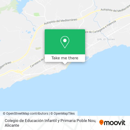 Colegio de Educación Infantil y Primaria Poble Nou map