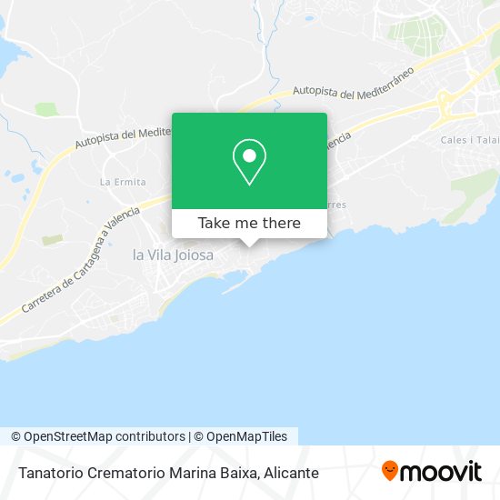 Tanatorio Crematorio Marina Baixa map