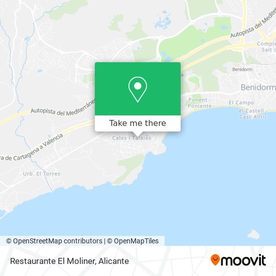 Restaurante El Moliner map