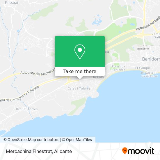 Mercachina Finestrat map