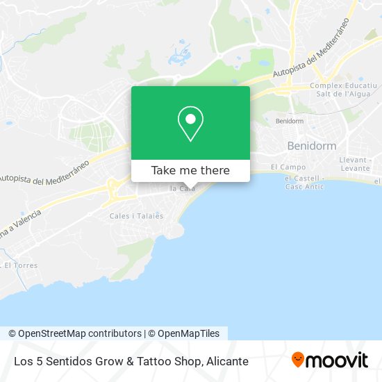 Los 5 Sentidos Grow & Tattoo Shop map